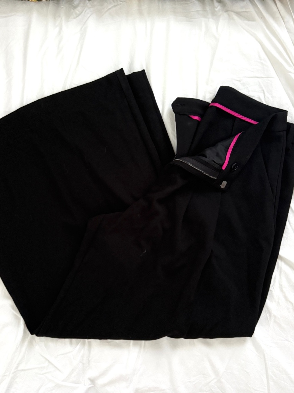 Maeve (Anthropologie) super wide leg pant, black, size 10